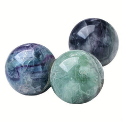 Natural Fluorite Sphere Crystal Raw Healing Stone