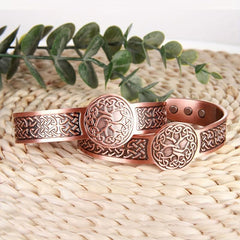 Copper Magnetic Bracelet for Men with 3500 Gauss Magnets