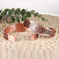 Copper Magnetic Bracelet for Men with 3500 Gauss Magnets