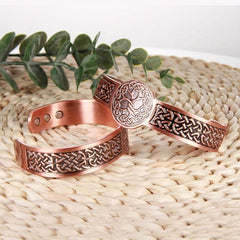 Copper Magnetic Bracelet for Men with 3500 Gauss Magnets