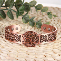 Copper Magnetic Bracelet for Men with 3500 Gauss Magnets