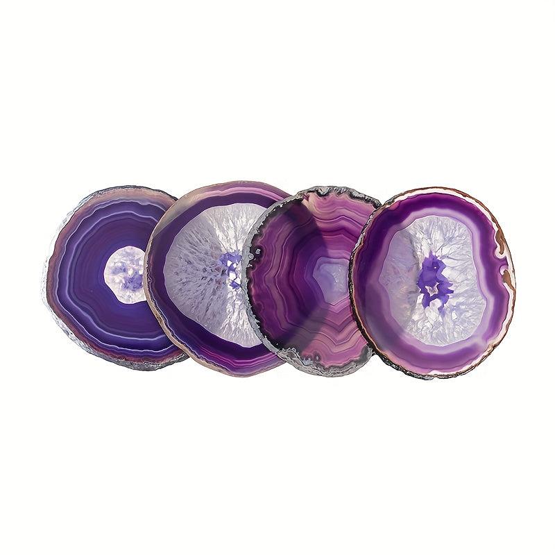 Natural Agate Wind Chime Pieces for Jewelry Crafts and Coasters