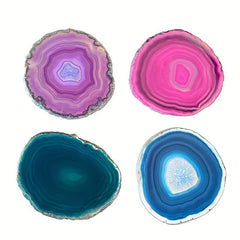 Natural Agate Wind Chime Pieces for Jewelry Crafts and Coasters