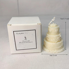 Flame Cake Scented Candle Double Layer Three Layer Birthday Cake