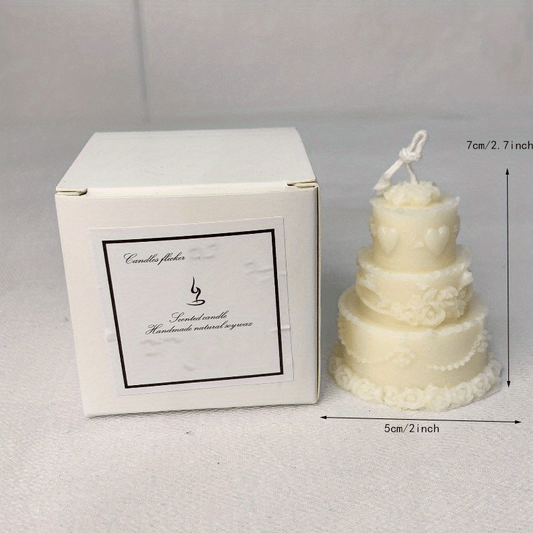 Flame Cake Scented Candle Double Layer Three Layer Birthday Cake