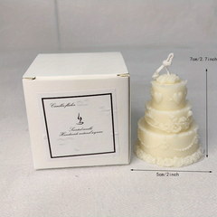 Flame Cake Scented Candle Double Layer Three Layer Birthday Cake
