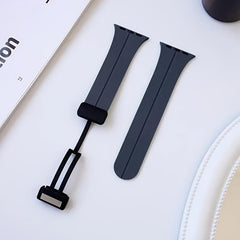 Soft Silicone Watch Band Compatible 38 40 41mm Quick Release Magnetic Strap
