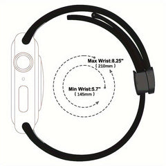 Soft Silicone Watch Band Compatible 38 40 41mm Quick Release Magnetic Strap