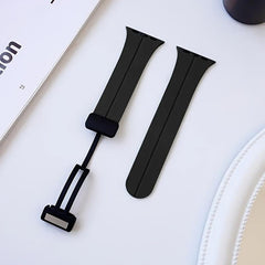 Soft Silicone Watch Band Compatible 38 40 41mm Quick Release Magnetic Strap