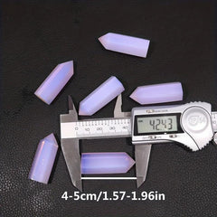 Pink Opal Crystal Tower Obelisk Mineral Specimen for Home Decor Office
