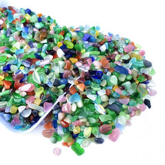 100g 200g Natural Cat's Eye Stone Crystal Chips Polished Stones