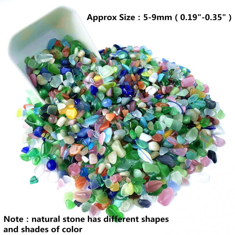 100g 200g Natural Cat's Eye Stone Crystal Chips Polished Stones