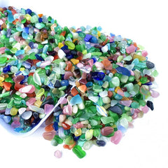 100g 200g Natural Cat's Eye Stone Crystal Chips Polished Stones