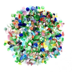100g 200g Natural Cat's Eye Stone Crystal Chips Polished Stones