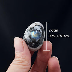 Irregular Rainbow Moonstone Palm Stone Pocket Massage Trouble Stone