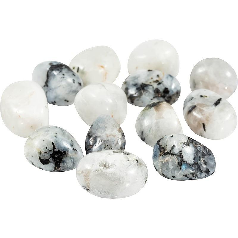 Irregular Rainbow Moonstone Palm Stone Pocket Massage Trouble Stone