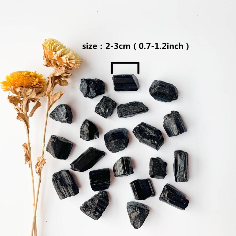 2oz 5oz Natural Tourmaline Raw Stone for Healing Home Decor & Aquarium