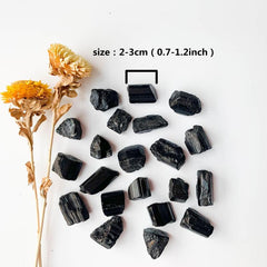 2oz 5oz Natural Tourmaline Raw Stone for Healing Home Decor & Aquarium