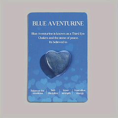 1pc Heart Shaped Crystals Set Love Gemstones With Introduction And Greeting Card