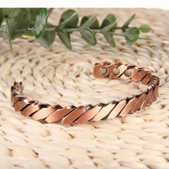Copper Magnetic Bracelet for Women - Copper Cuff Bangle
