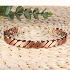 Copper Magnetic Bracelet for Women - Copper Cuff Bangle