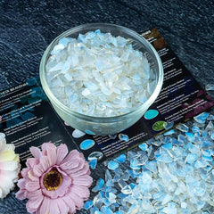 Natural Opalite Crystal Chips Polished Stones Healing Crystals 50g 100g