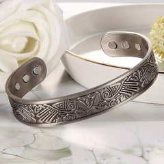 Magnetic Copper Bracelet Cuff for Men with Pure Copper Bangle