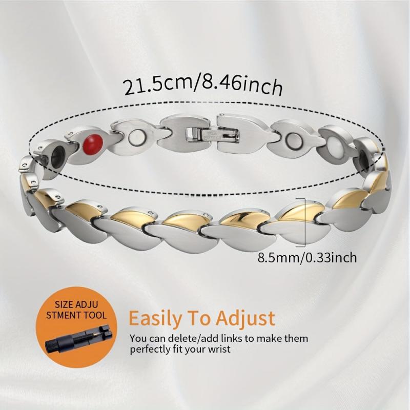 Women's Titanium Steel Magnetic Bracelet with Neodymium Magnets