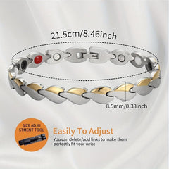 Women's Titanium Steel Magnetic Bracelet with Neodymium Magnets