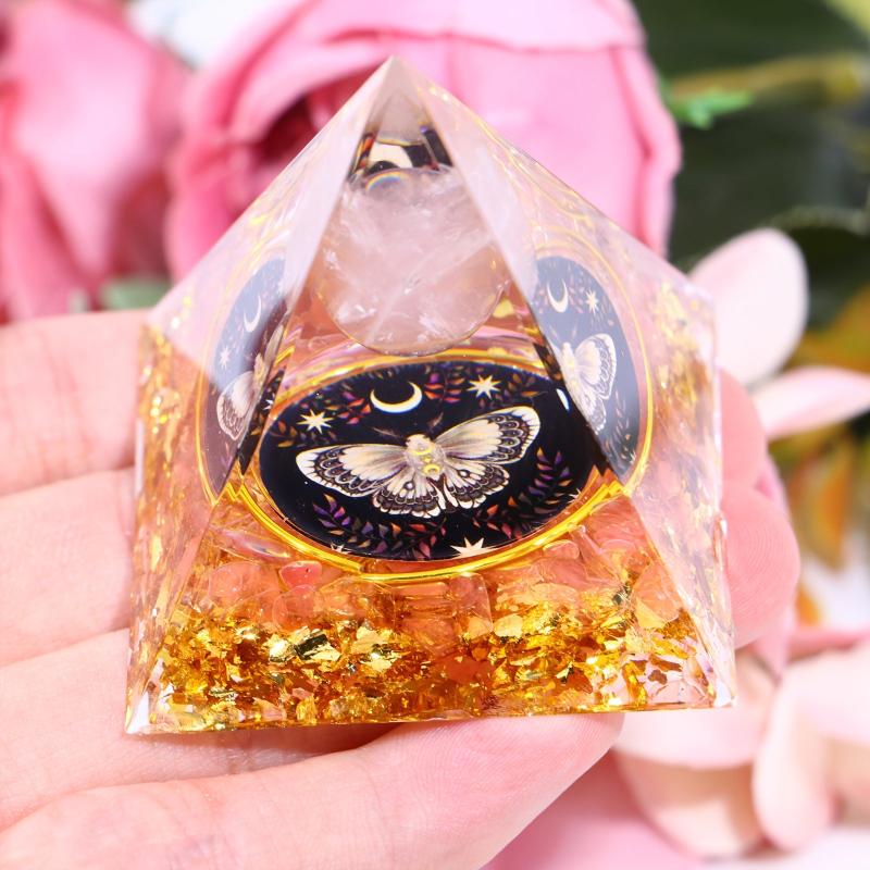 Orgone Pyramid Healing Crystal Stress Relief Chakra Reiki