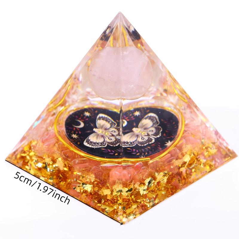Orgone Pyramid Healing Crystal Stress Relief Chakra Reiki
