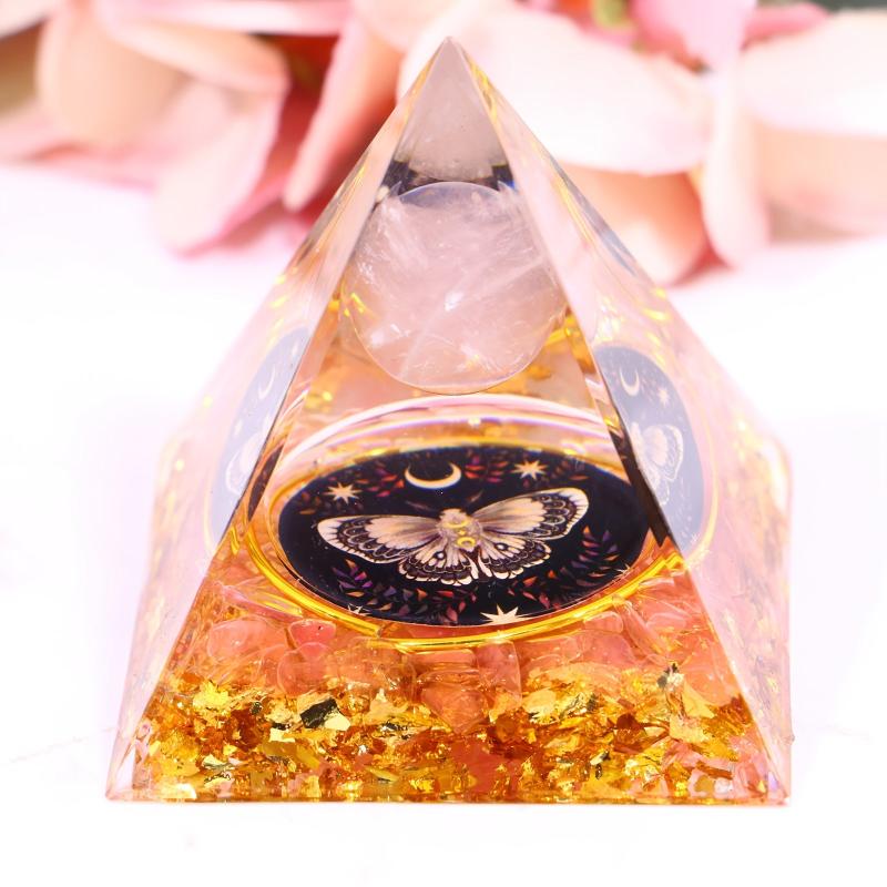 Orgone Pyramid Healing Crystal Stress Relief Chakra Reiki