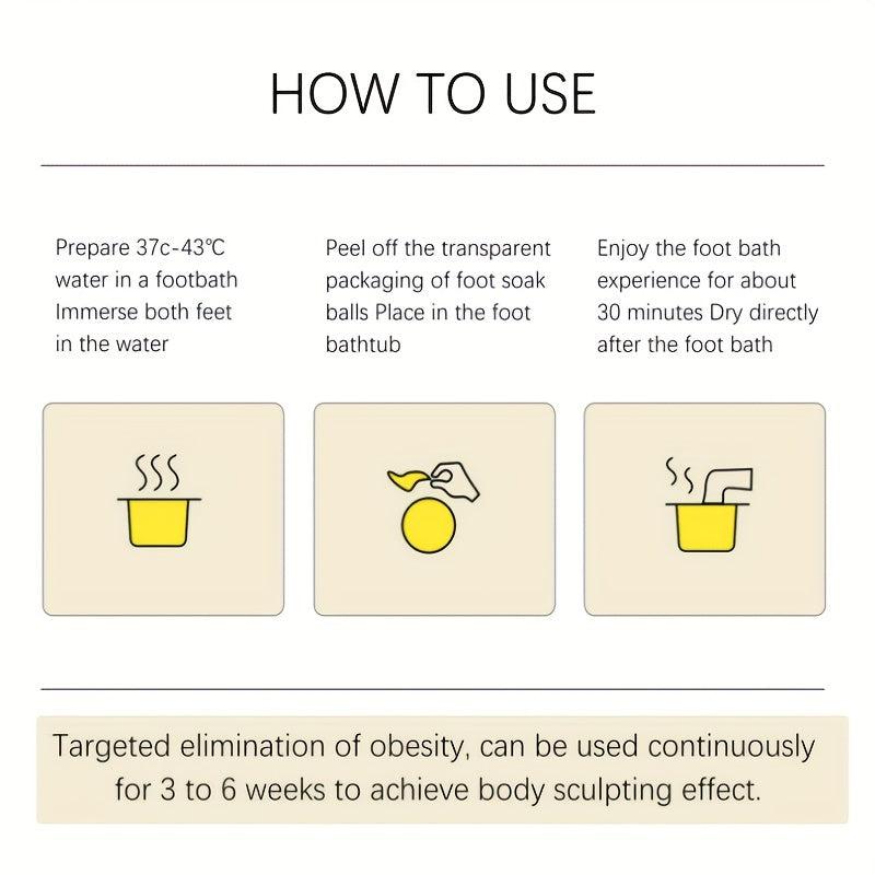 Ginger Foot Bath Effervescent Tablets - Disperse Cold, Nourish Skin