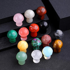 Meditative Mini Mushroom Stone Garden Decoration Gift
