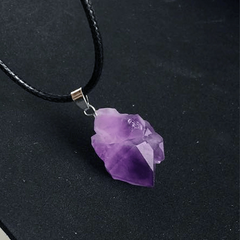 5pcs Natural Crystal Amethyst Round Bead Lucky Necklace Energy Bracelet
