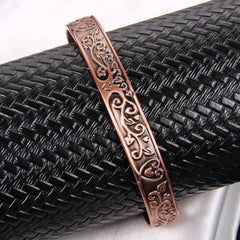 Tree Of Love Copper Magnetic Cuff Bangle For Men Women