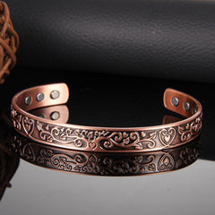 Tree Of Love Copper Magnetic Cuff Bangle For Men Women