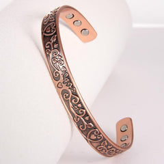 Tree Of Love Copper Magnetic Cuff Bangle For Men Women