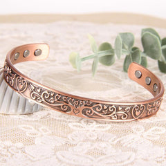 Tree Of Love Copper Magnetic Cuff Bangle For Men Women