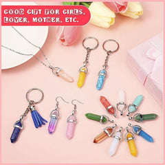 Crystal Pendant Bulk Natural Gemstone Chakra Necklace Meditation