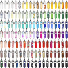 Crystal Pendant Bulk Natural Gemstone Chakra Necklace Meditation