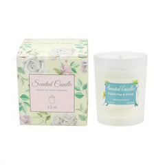 Romantic Scented Candle Frosted Cup Soy Wax
