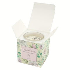 Romantic Scented Candle Frosted Cup Soy Wax