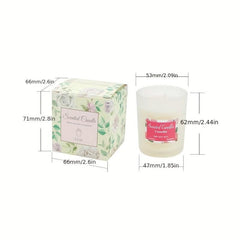 Romantic Scented Candle Frosted Cup Soy Wax