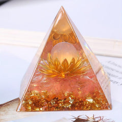 Seeds Of Hope Positive Energy Pyramid Crystal Onyx Meditation Pink Crystal