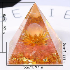 Seeds Of Hope Positive Energy Pyramid Crystal Onyx Meditation Pink Crystal