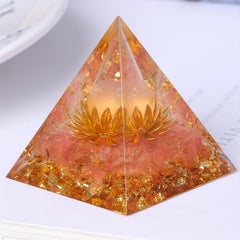 Seeds Of Hope Positive Energy Pyramid Crystal Onyx Meditation Pink Crystal