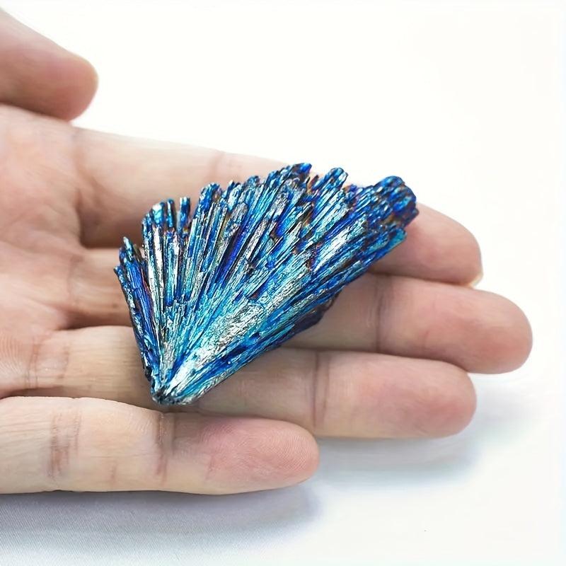 Natural Tourmaline Rainbow Peacock Feather Stone Colorful Mineral Specimen