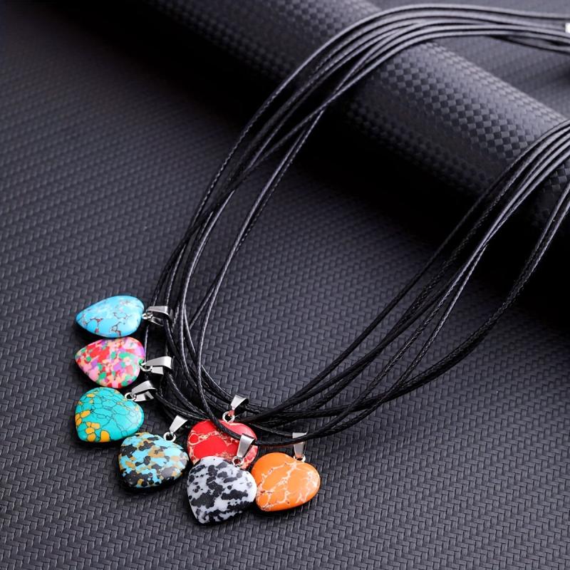 7pcs Natural Taison Gemstone Necklace Chakra Balancing Reiki Meditation