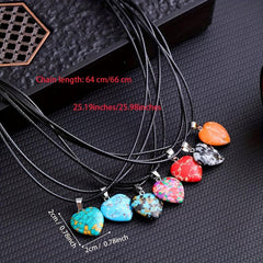 7pcs Natural Taison Gemstone Necklace Chakra Balancing Reiki Meditation